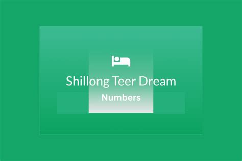 shillong teer dream number|Dream Numbers.